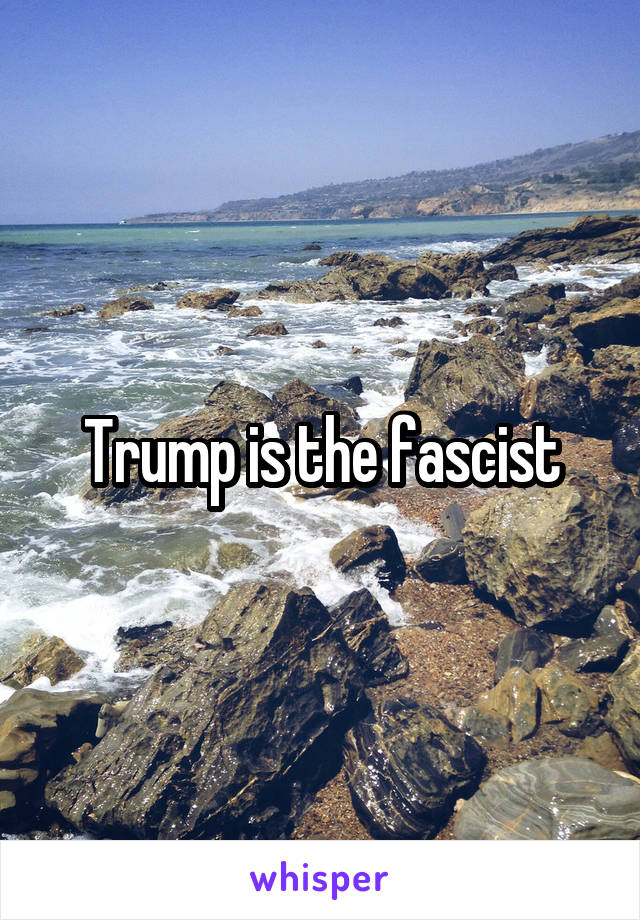 Trump is the fascist