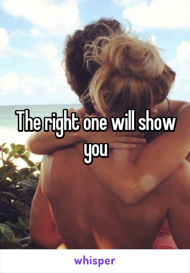 The right one will show you