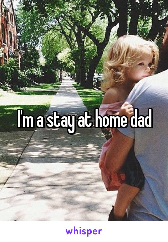 I'm a stay at home dad