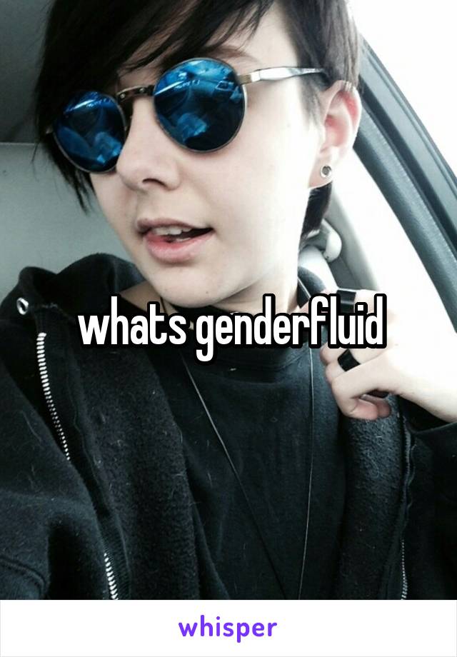 whats genderfluid