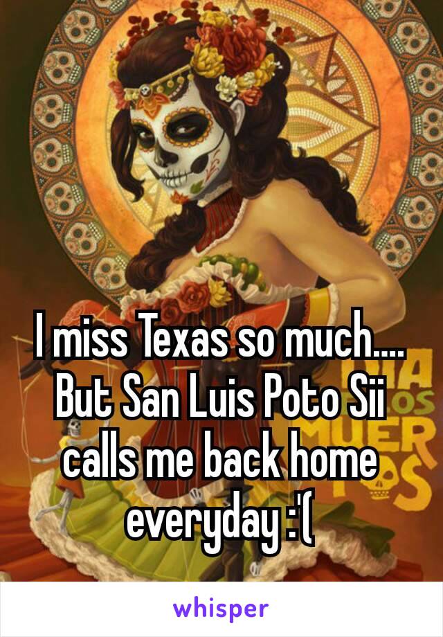 I miss Texas so much….  But San Luis Poto Sii calls me back home everyday :'(