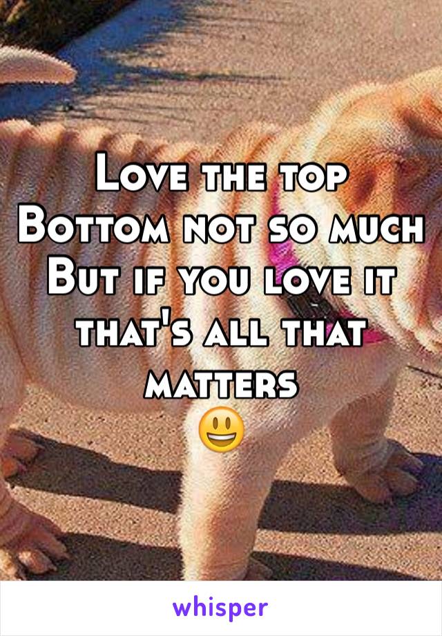 Love the top 
Bottom not so much 
But if you love it that's all that matters 
😃