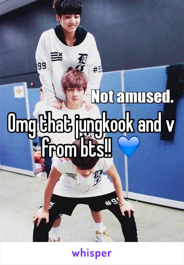 Omg that jungkook and v from bts!! 💙