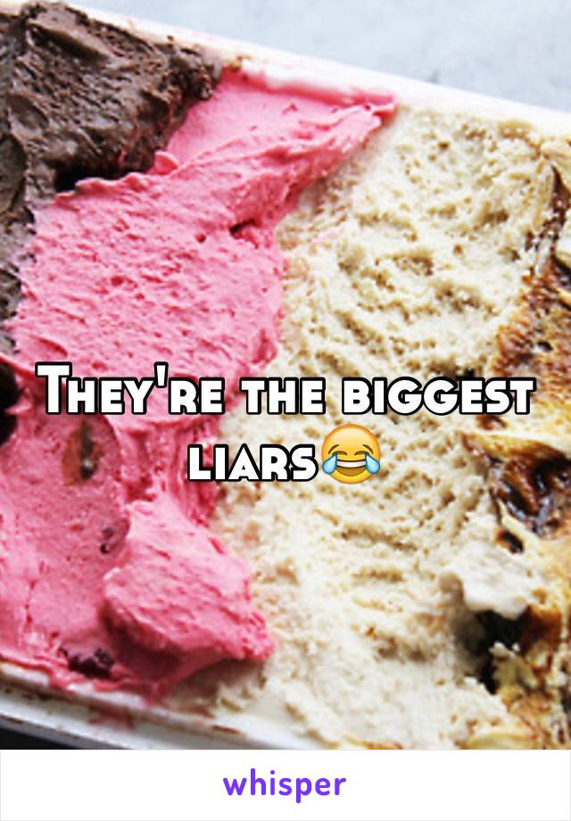 They're the biggest liars😂