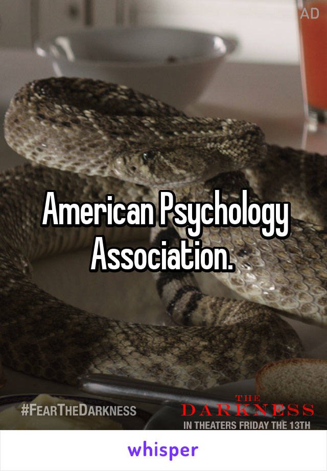 American Psychology Association. 