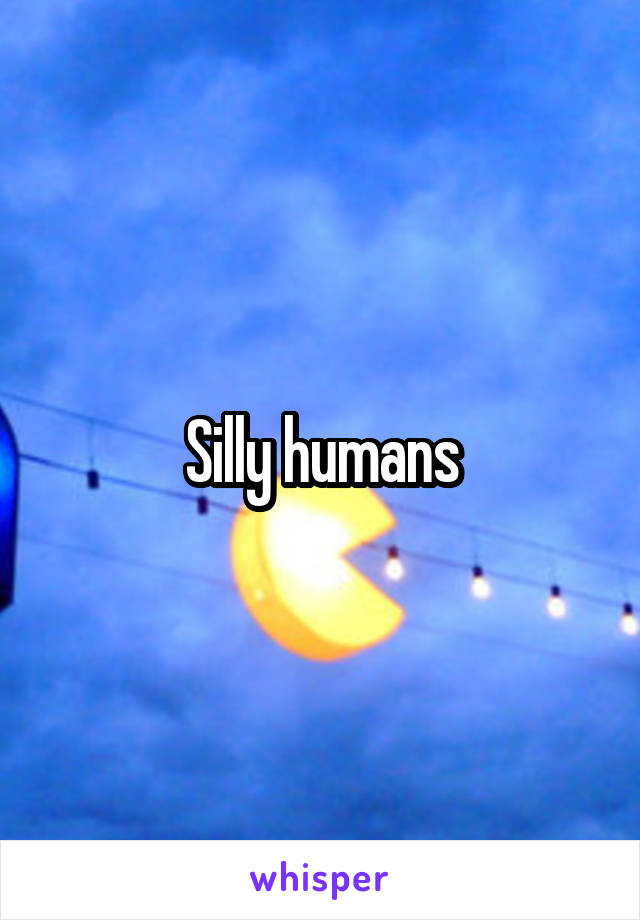 Silly humans