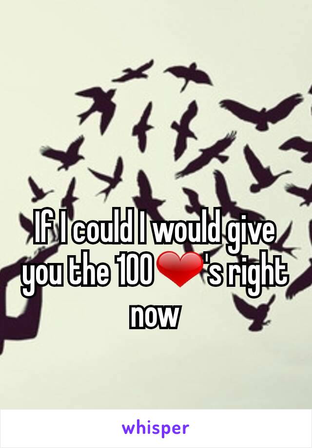If I could I would give you the 100❤'s right now