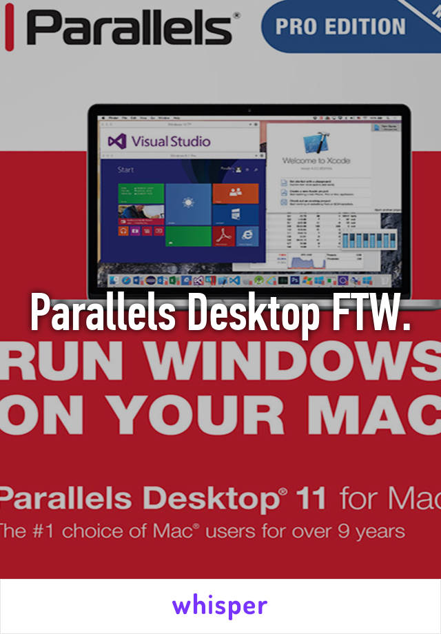 Parallels Desktop FTW.