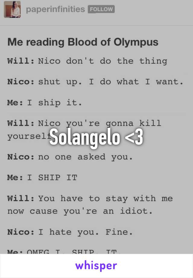 Solangelo <3