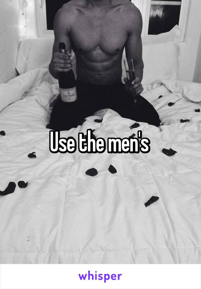 Use the men's 