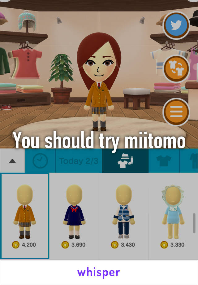 You should try miitomo