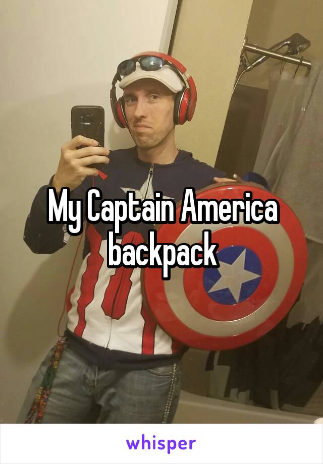 My Captain America backpack