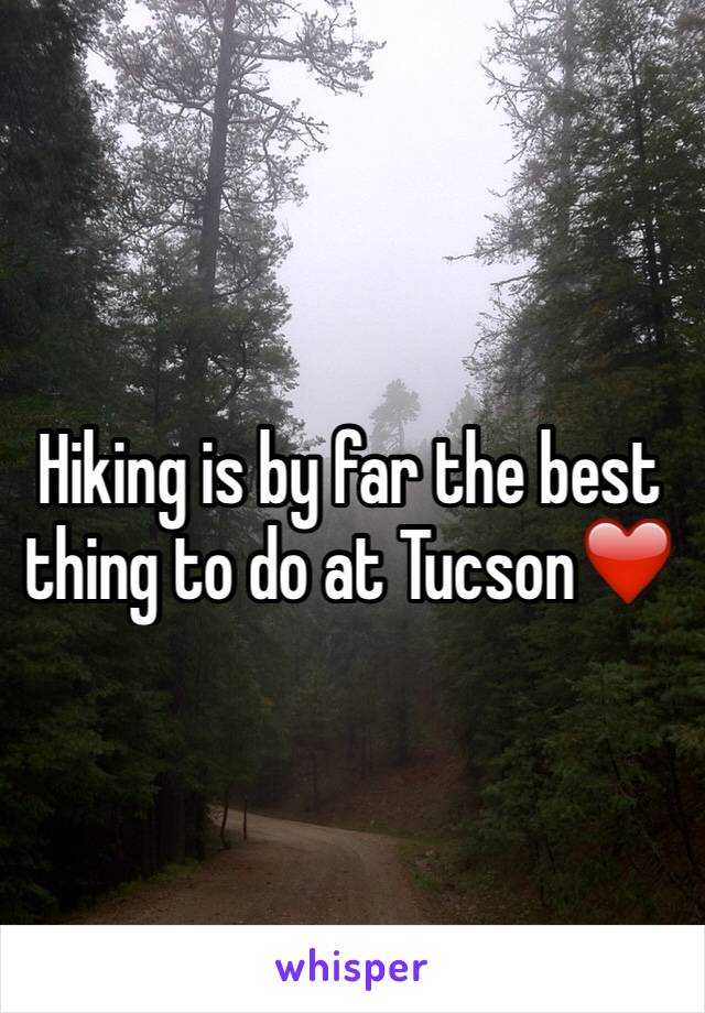 Hiking is by far the best thing to do at Tucson❤️