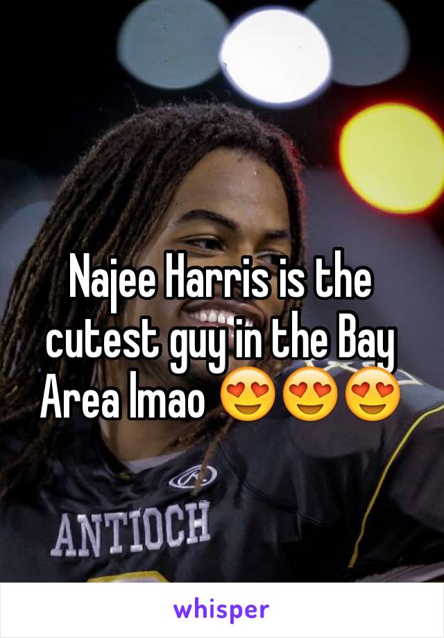 Najee Harris is the cutest guy in the Bay Area lmao 😍😍😍