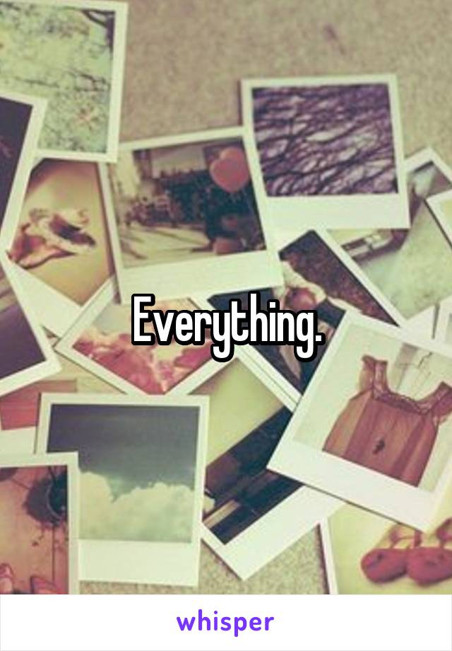 Everything.