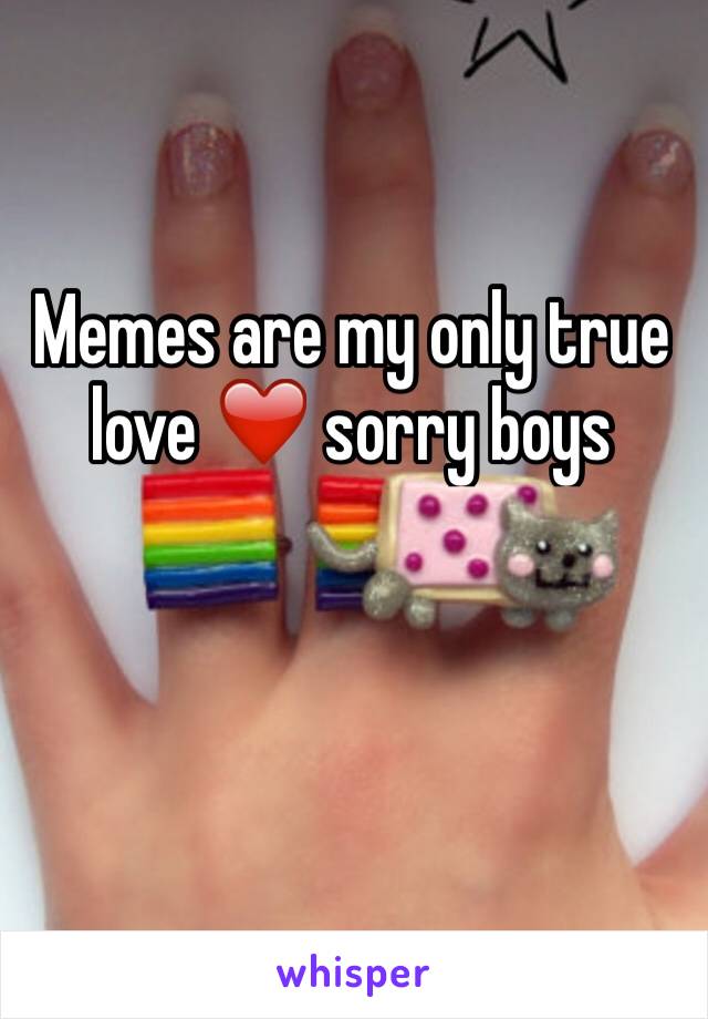 Memes are my only true love ❤ sorry boys