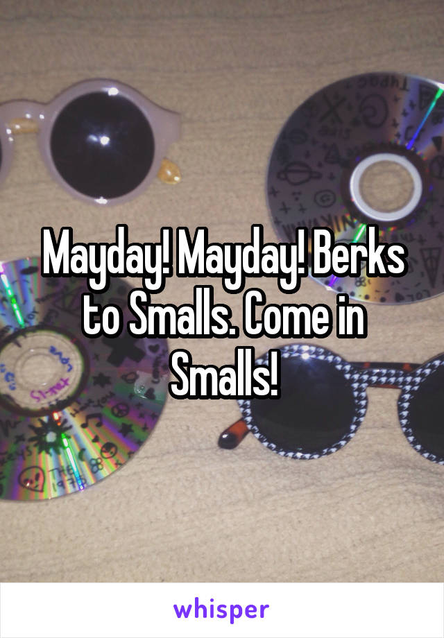 Mayday! Mayday! Berks to Smalls. Come in Smalls!