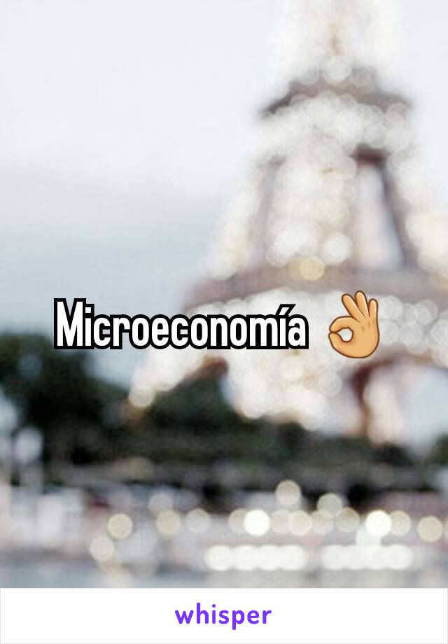 Microeconomía 👌