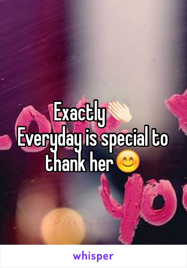 Exactly👏🏻
Everyday is special to thank her😊