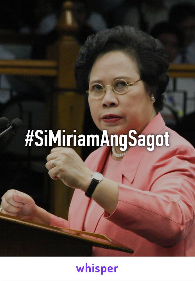 #SiMiriamAngSagot