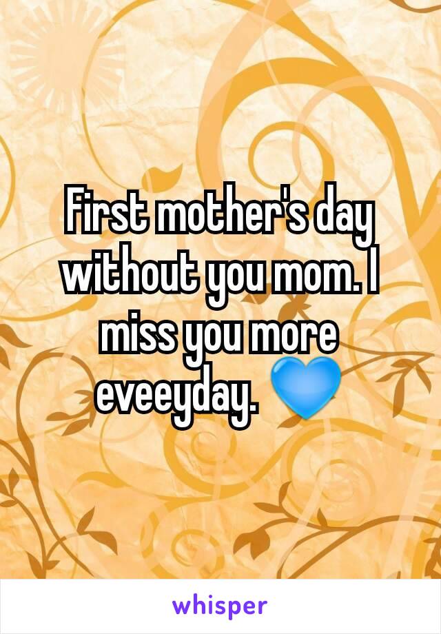 First mother's day without you mom. I miss you more eveeyday. 💙