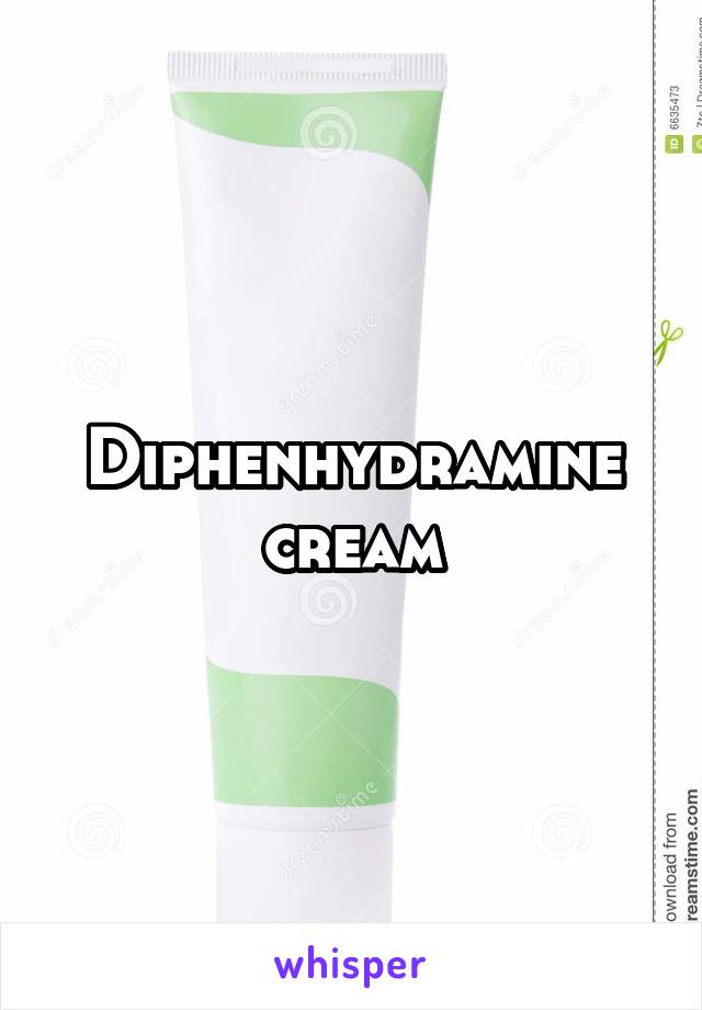 Diphenhydramine cream