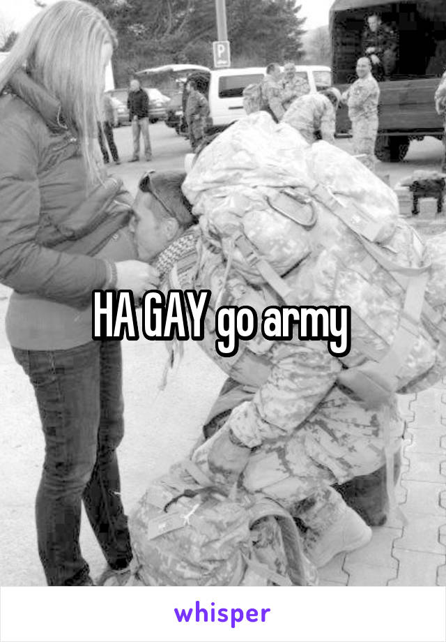 HA GAY go army 