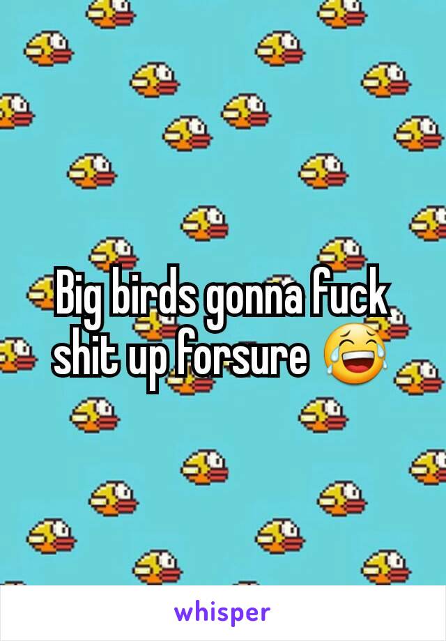 Big birds gonna fuck shit up forsure 😂