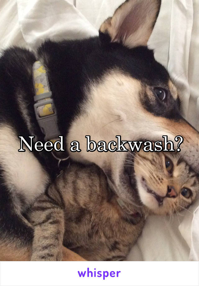 Need a backwash?