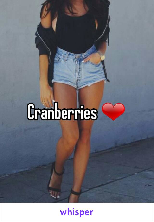 Cranberries ❤