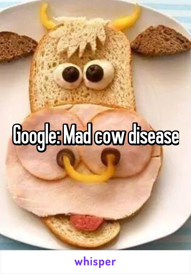 Google: Mad cow disease