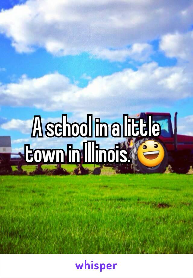 A school in a little town in Illinois. 😃
