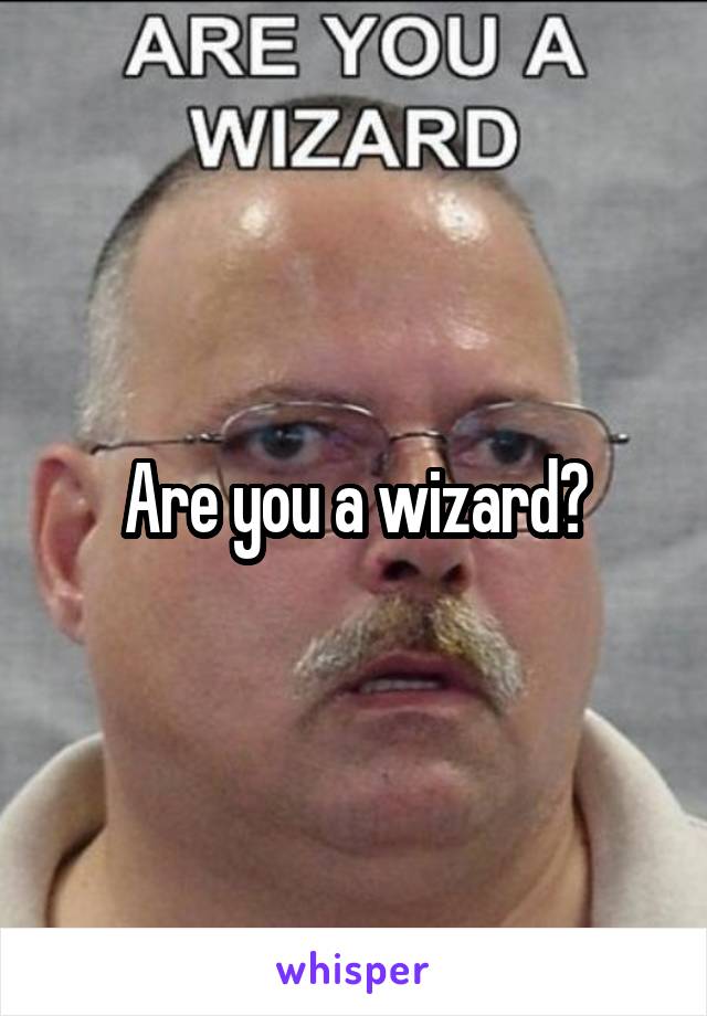 Are you a wizard?