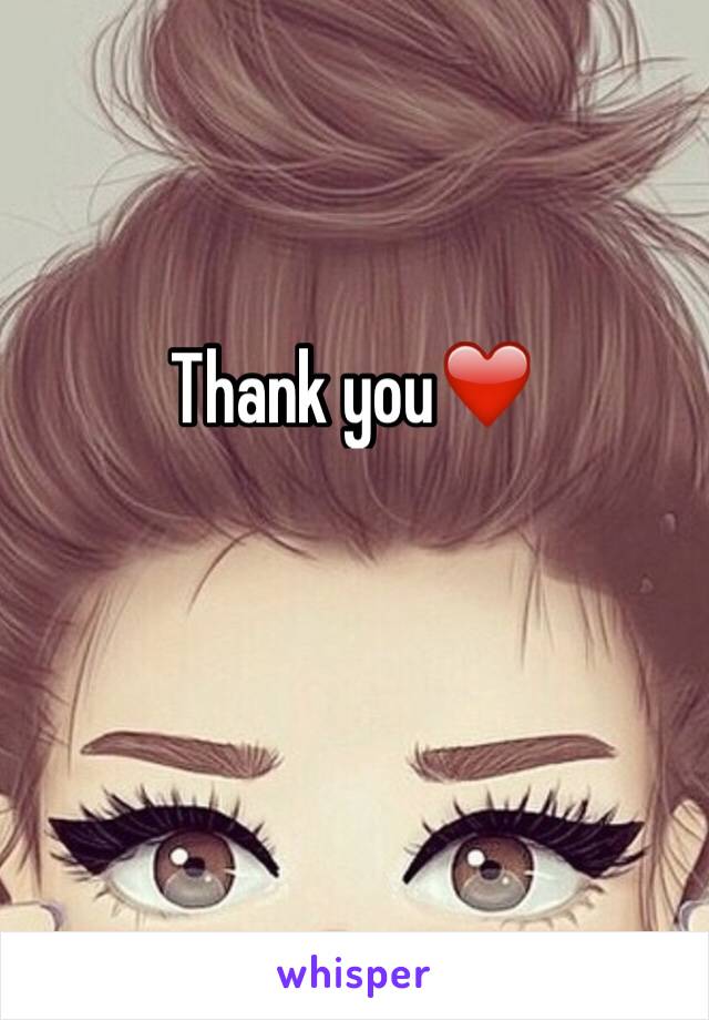 Thank you❤️