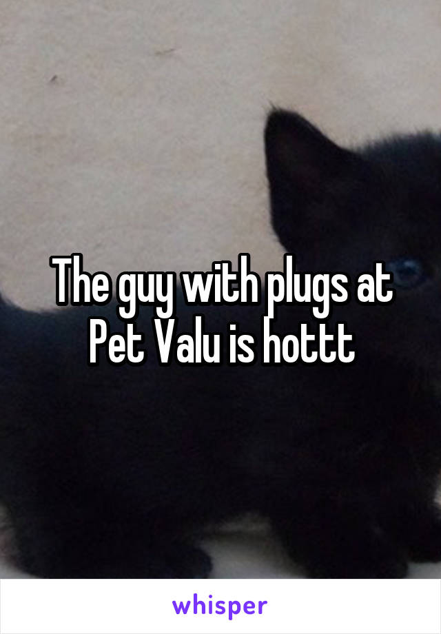 The guy with plugs at Pet Valu is hottt