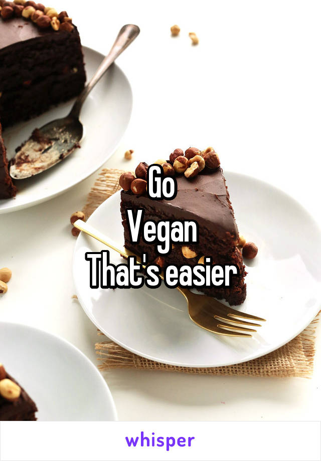 Go
Vegan
That's easier