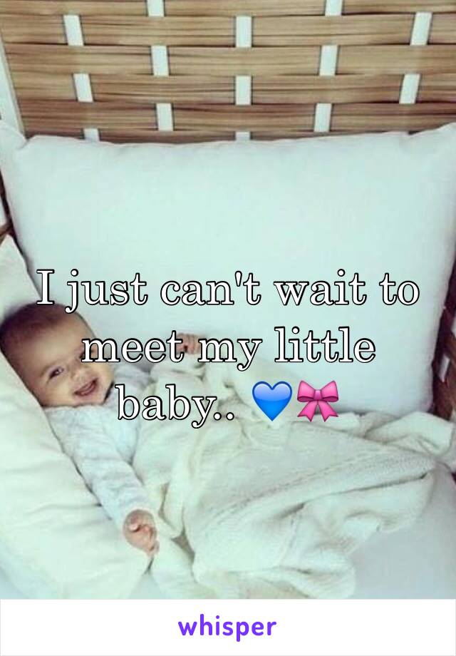 I just can't wait to meet my little baby.. 💙🎀