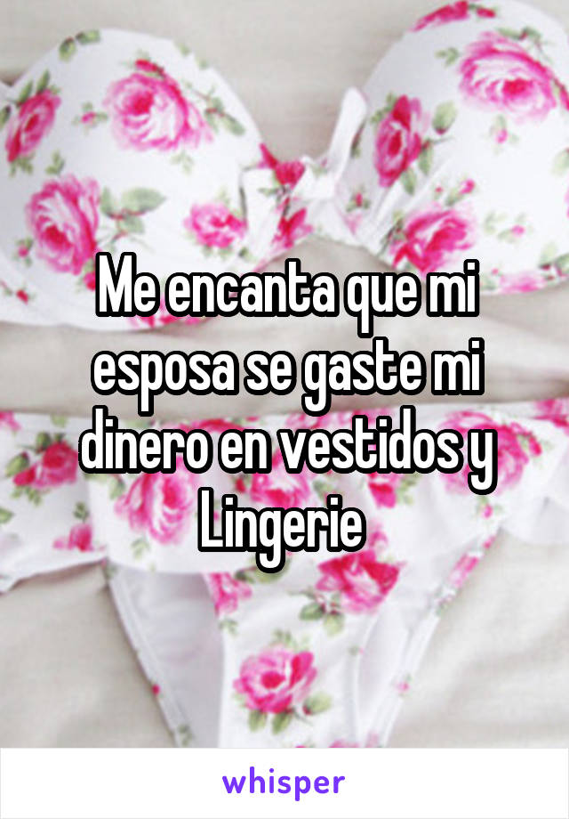 Me encanta que mi esposa se gaste mi dinero en vestidos y Lingerie 