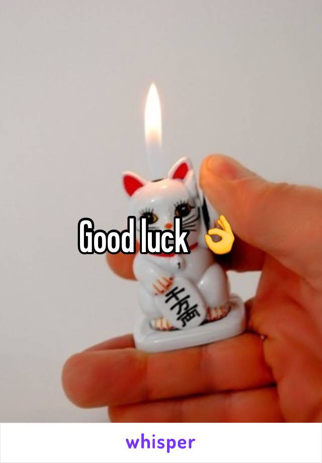 Good luck 👌