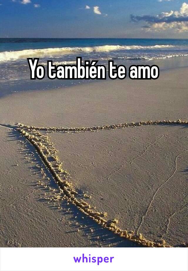 Yo también te amo