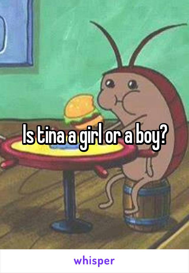 Is tina a girl or a boy?