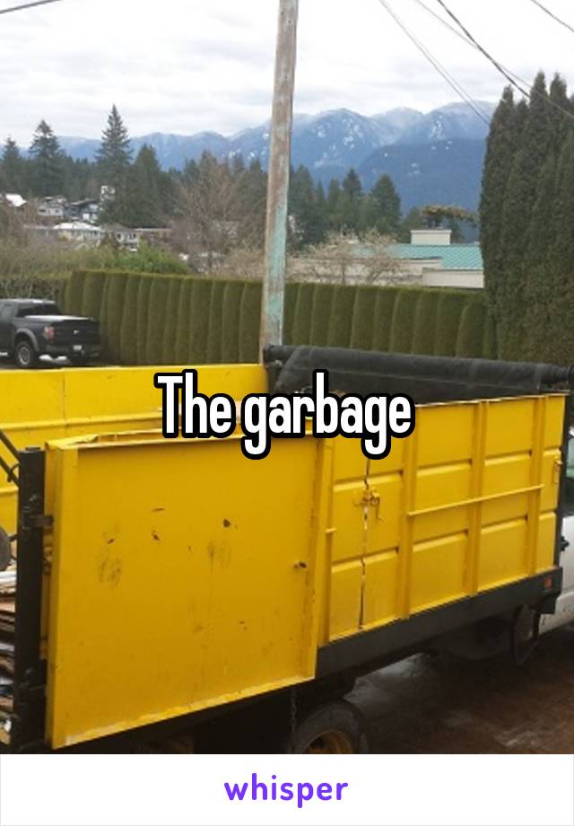 The garbage 