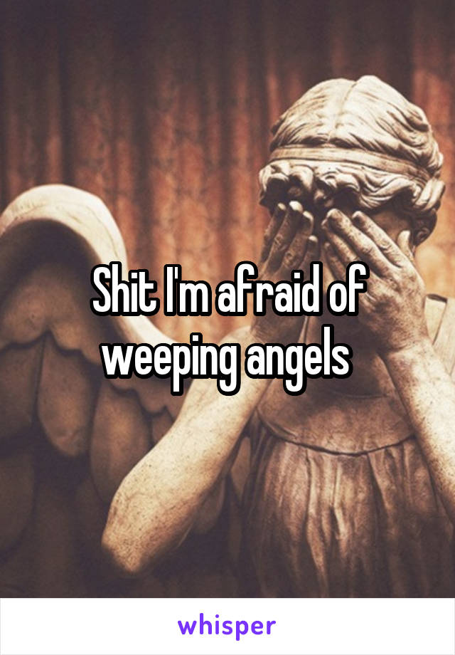 Shit I'm afraid of weeping angels 