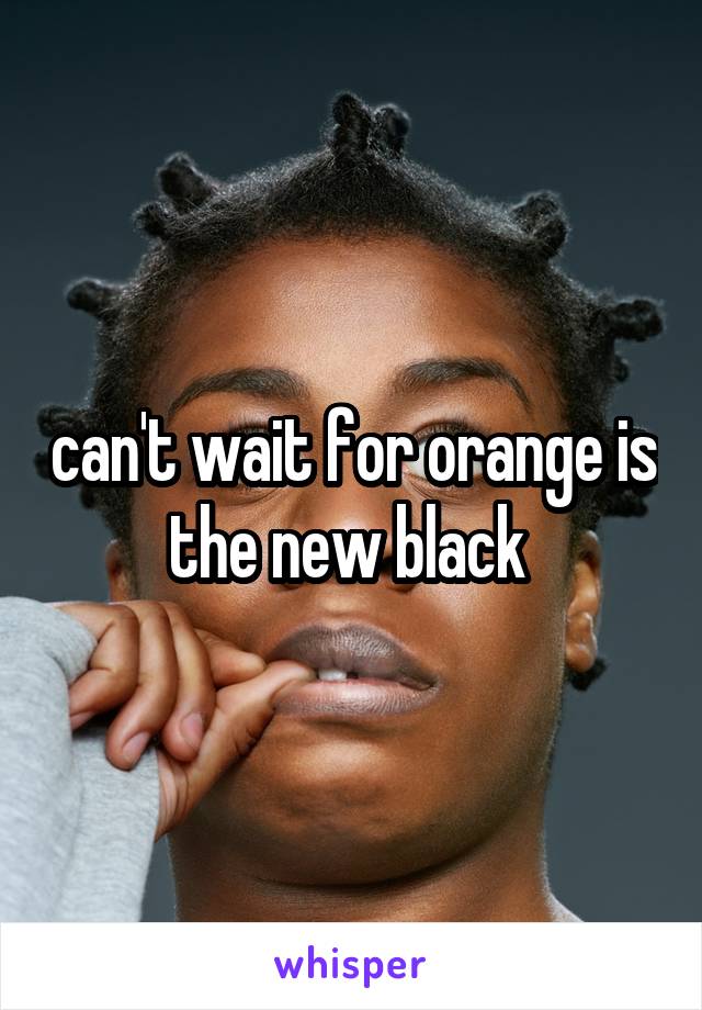 can't wait for orange is the new black 