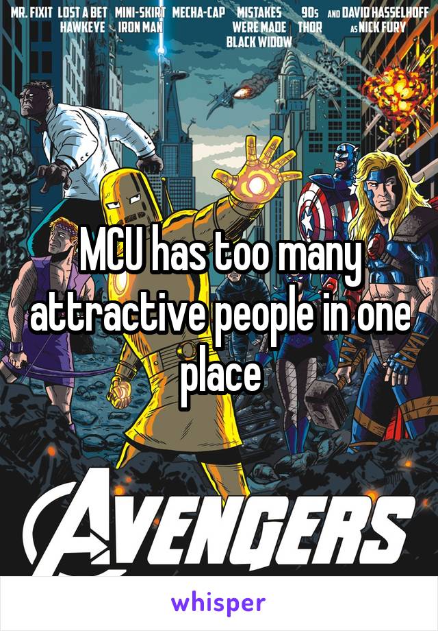 MCU has too many attractive people in one place