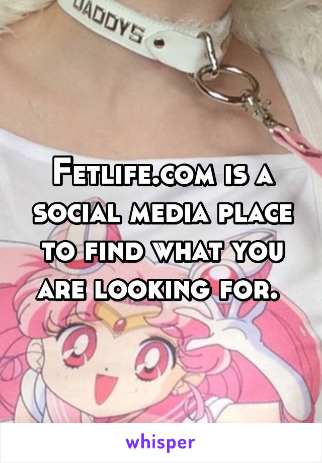 Fetlife.com is a social media place to find what you are looking for. 