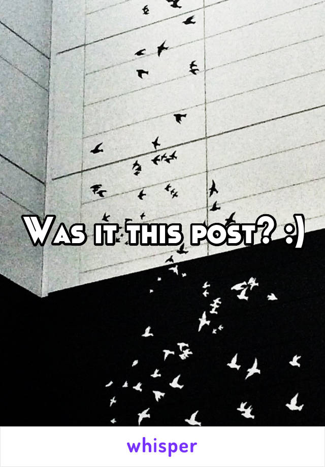 Was it this post? :)