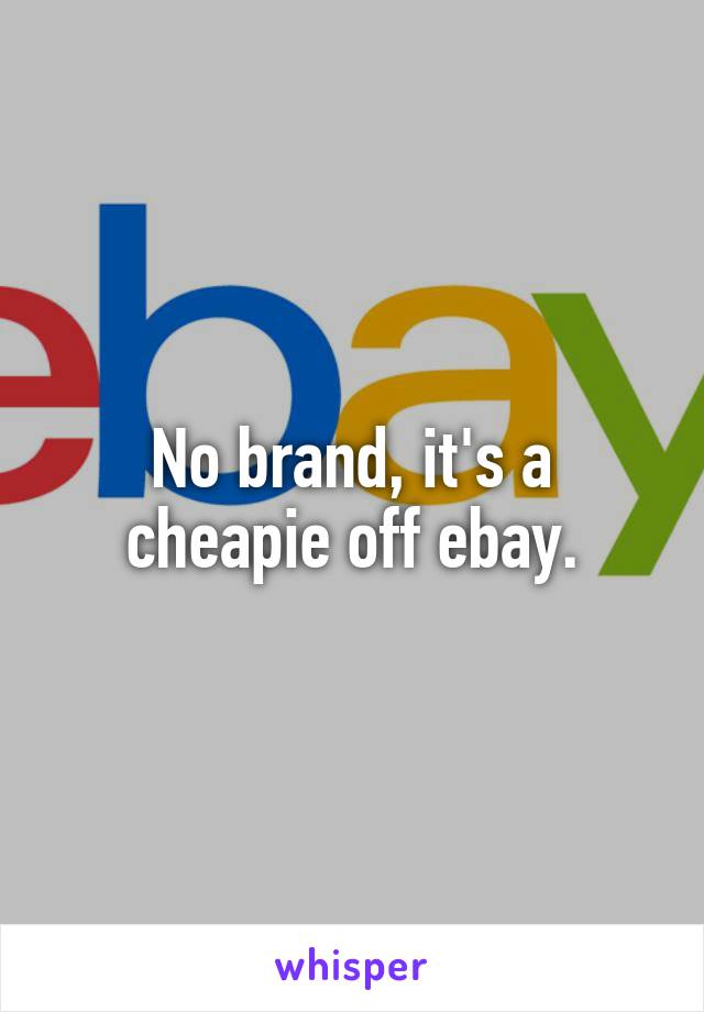 No brand, it's a cheapie off ebay.