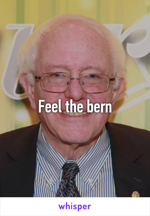 Feel the bern