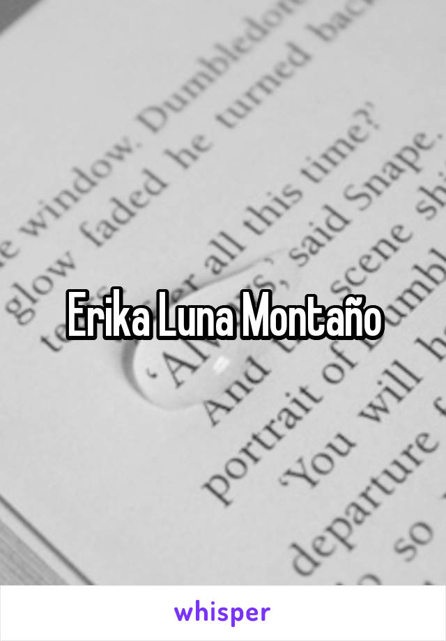 Erika Luna Montaño